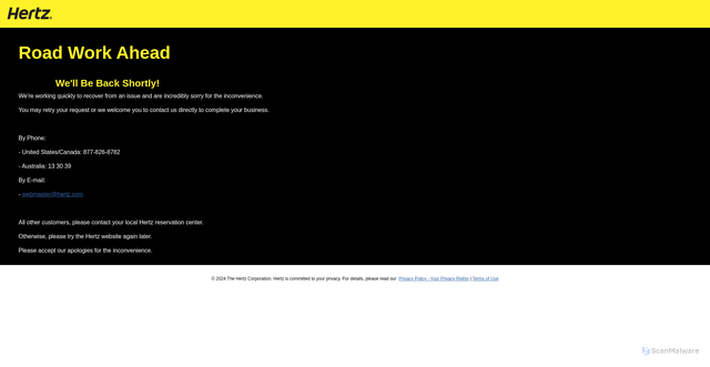 Security scan screenshot of https://images.hertz.com/