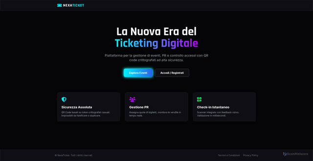 Security scan screenshot of https://nexaticket-kv39afrnt6.edgeone.dev/