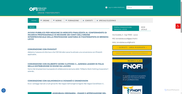 Security scan screenshot of https://www.fnofi.it/ofi-brindisi/