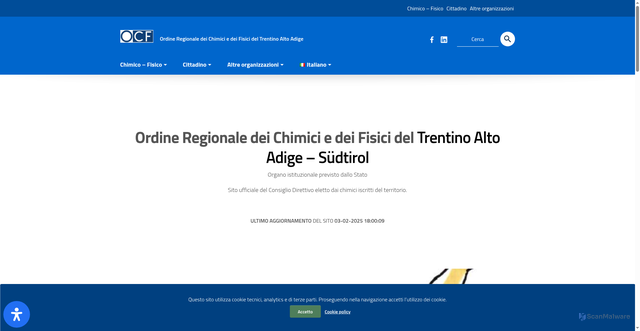 Security scan screenshot of https://spid.chimicifisicitaa.org/