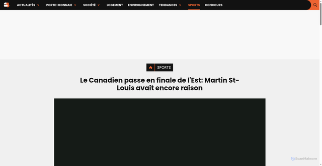 Security scan screenshot of https://www.24heures.ca/2026/05/19/le-canadien-passe-en-finale-de-lest-martin-st-louis-avait-encore-raison
