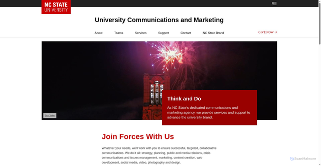 Security scan screenshot of https://ncstate.marketing