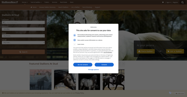 Security scan screenshot of https://www.stallionsnow.com/