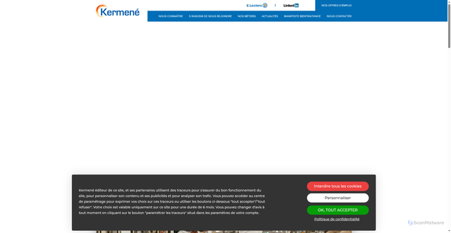 Security scan screenshot of https://kermene.fr