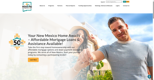 Security scan screenshot of https://housingnm.org/