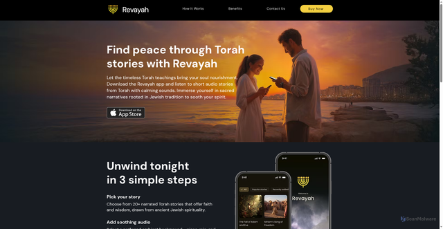 Security scan screenshot of https://revayah.app