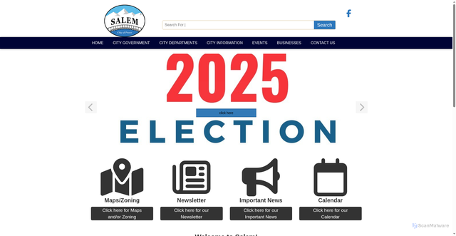 Security scan screenshot of https://www.salemutah.gov/