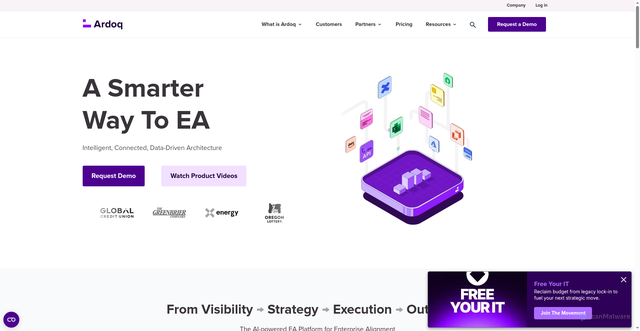 Security scan screenshot of https://ardoq.com