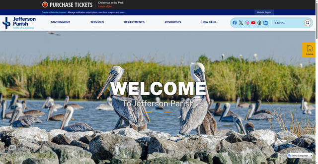 Security scan screenshot of https://www.jeffparish.gov/