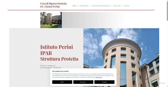 Security scan screenshot of https://www.istitutoperini.it/