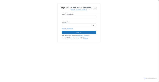 Security scan screenshot of https://ntsdata.zendesk.com