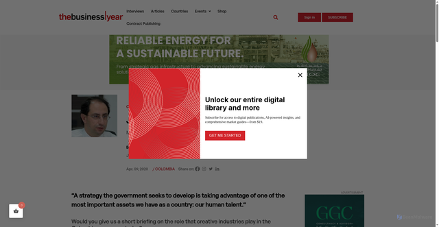 Security scan screenshot of https://thebusinessyear.com/interview/jose-manuel-restrepo-abondano-minister-commerce-industry-tourism/?srsltid=AfmBOopeNfi5JGoOtJOwvlqnVVRXpERCc8qjDVKoJpvnR1OZd3B8TAOz