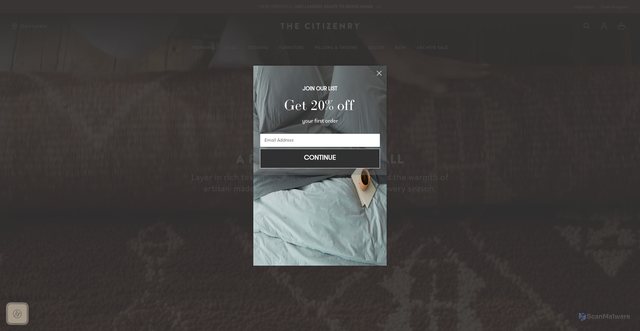 Security scan screenshot of https://the-citizenry.com