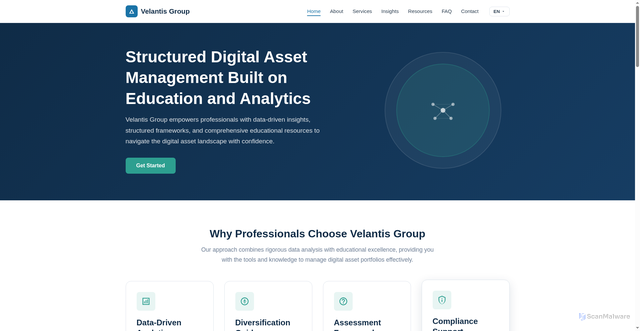Security scan screenshot of http://velantis-group.com/