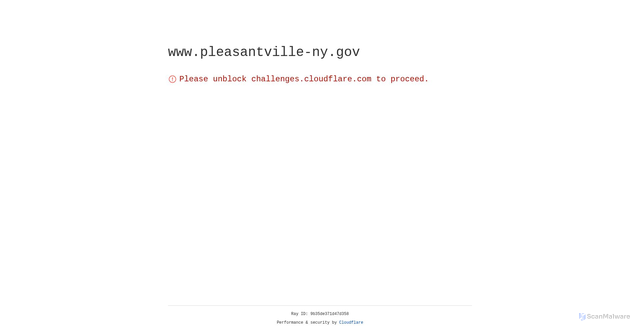 Security scan screenshot of http://www.pleasantville-ny.gov