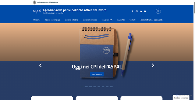 Security scan screenshot of https://www.regione.sardegna.it/agenziaregionaleperillavoro/