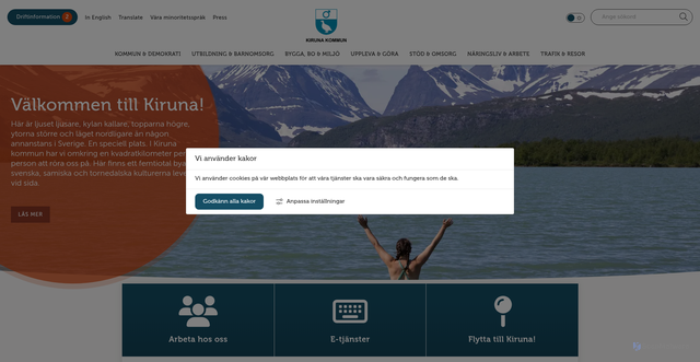 Security scan screenshot of https://kiruna.se