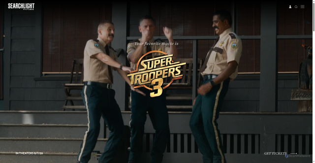 Security scan screenshot of https://www.searchlightpictures.com/super-troopers-3