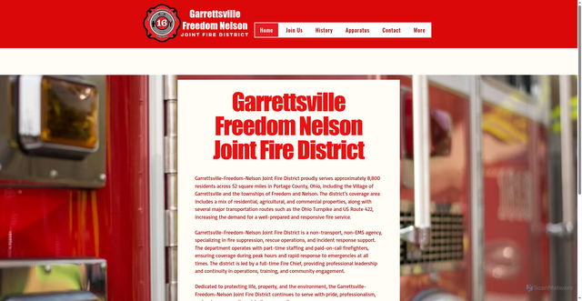 Security scan screenshot of https://www.gfnjfd.gov/