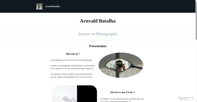 Security scan screenshot of http://www.arnvaldbatalha.fr/