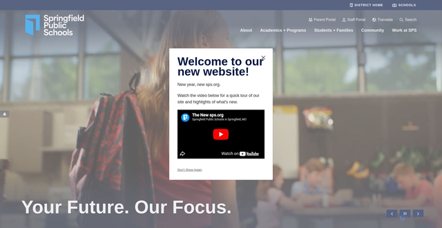 Security scan screenshot of https://www.sps.org/