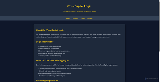Security scan screenshot of https://itrsst-ins.pages.dev/