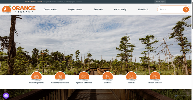 Security scan screenshot of https://orangetexas.gov/