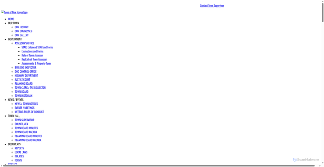 Security scan screenshot of https://newhavenny.gov/