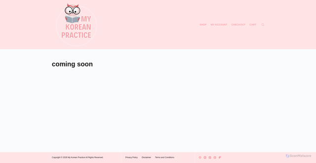 Security scan screenshot of http://mykoreanpracticeonline.com/
