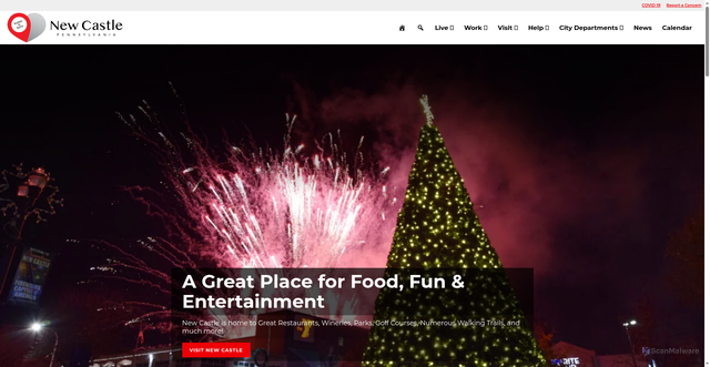Security scan screenshot of https://www.newcastlepa.org/
