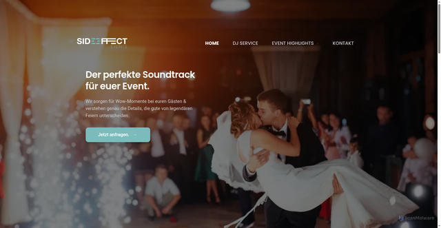 Security scan screenshot of https://sideeffect.events