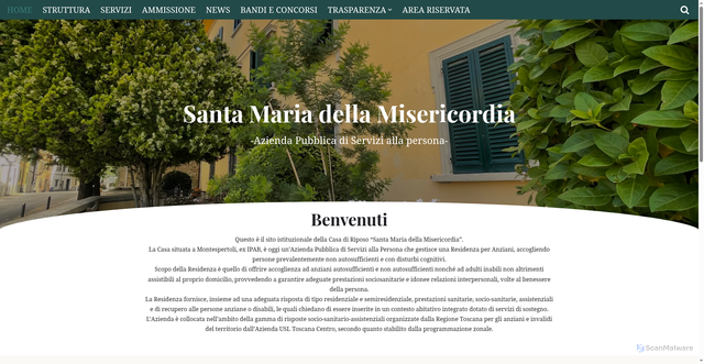 Security scan screenshot of https://www.casariposomontespertoli.com/