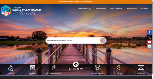 Security scan screenshot of https://www.royalpalmbeachfl.gov/