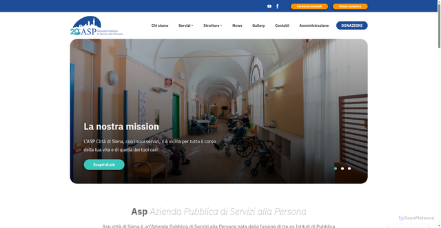 Security scan screenshot of https://www.asp.siena.it/