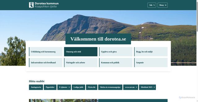 Security scan screenshot of https://www.dorotea.se/