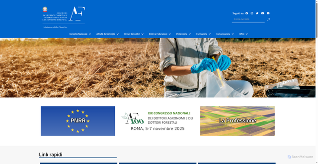 Security scan screenshot of https://www.conaf.it/