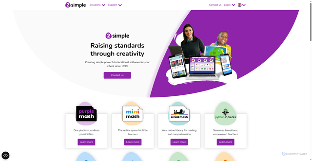 Security scan screenshot of https://dev.2simple.com