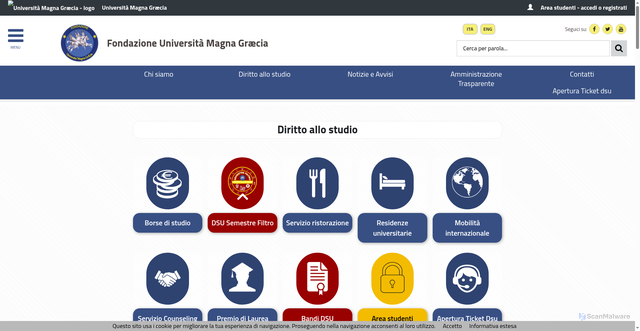Security scan screenshot of https://www.fondazioneumg.it