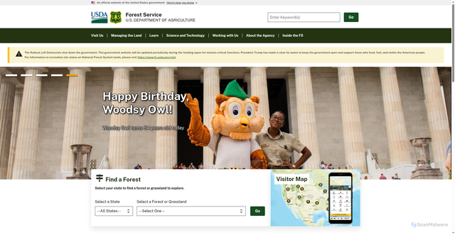 Security scan screenshot of https://bosque.gov/