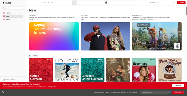 Security scan screenshot of https://music.apple.com/
