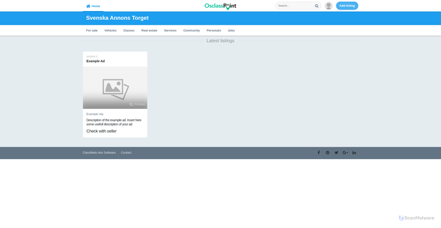 Security scan screenshot of https://gratisannonserna.nu