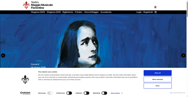 Security scan screenshot of https://www.maggiofiorentino.com/