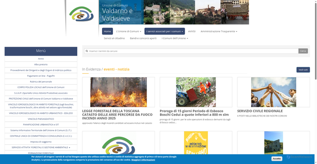 Security scan screenshot of https://www.uc-valdarnoevaldisieve.fi.it
