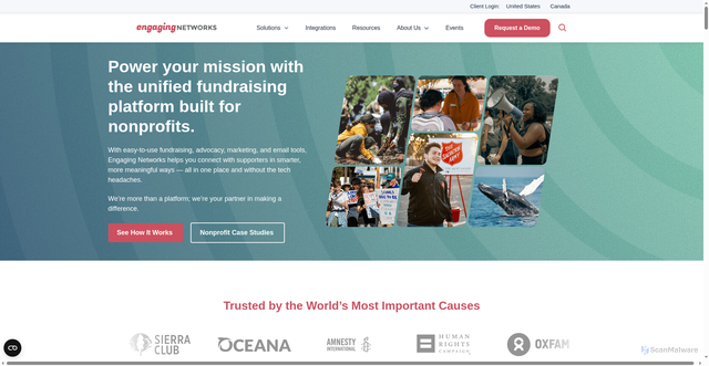 Security scan screenshot of https://e-activist.com