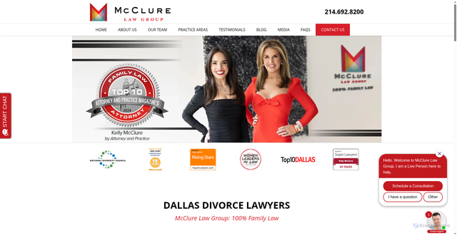 Security scan screenshot of https://www.mcclure-lawgroup.com/
