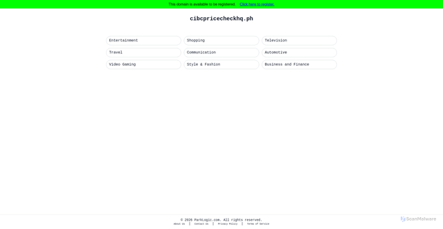 Security scan screenshot of cibcpricecheckhq.ph