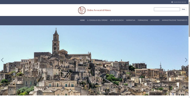 Security scan screenshot of https://www.ordineavvocatimatera.it