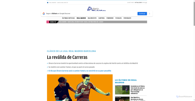 Security scan screenshot of https://okdiario.com/diariomadridista/real-madrid/revalida-carreras-573812