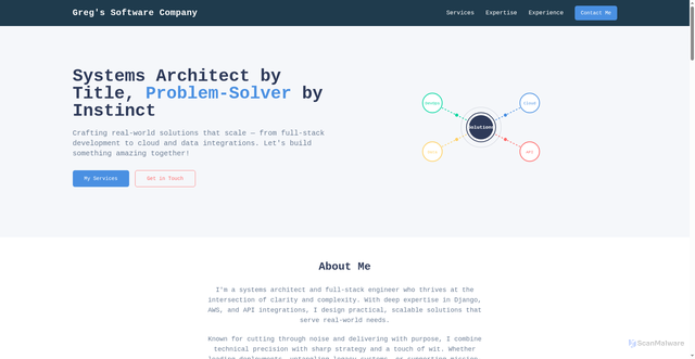 Security scan screenshot of https://consulting-site-9vb.pages.dev/