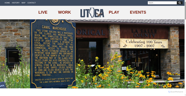 Security scan screenshot of https://utica-il.gov/